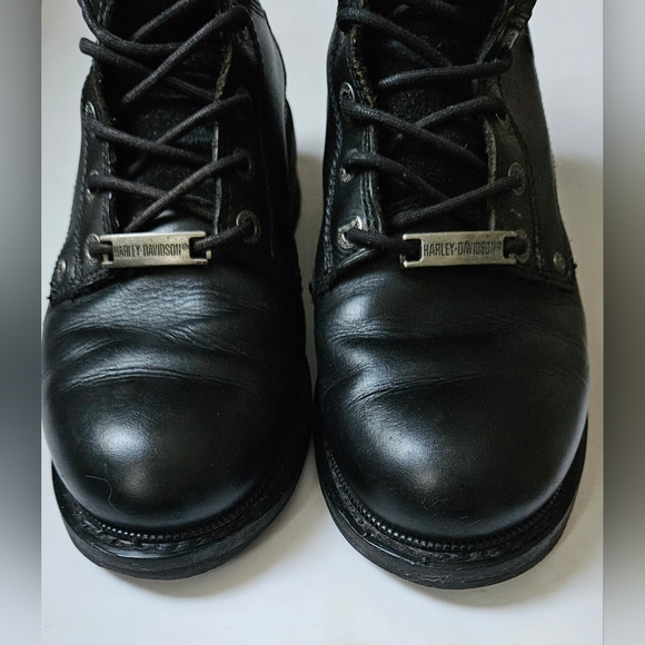 Harley-Davidson Men's Rugged Black Boots Size 9.5 - Picture 5 of 11